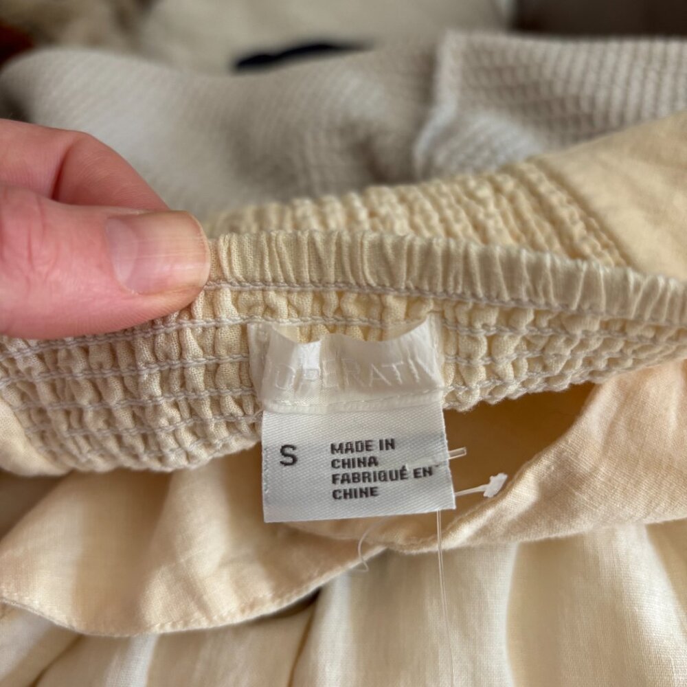 Urban Outfitters Ivory Button Dress - Size Small - Picture 4 of 4